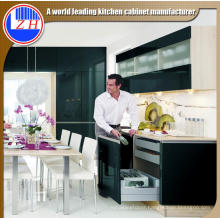 MDF Black Acrylic Kitchen Cabinet Furniture (customized)